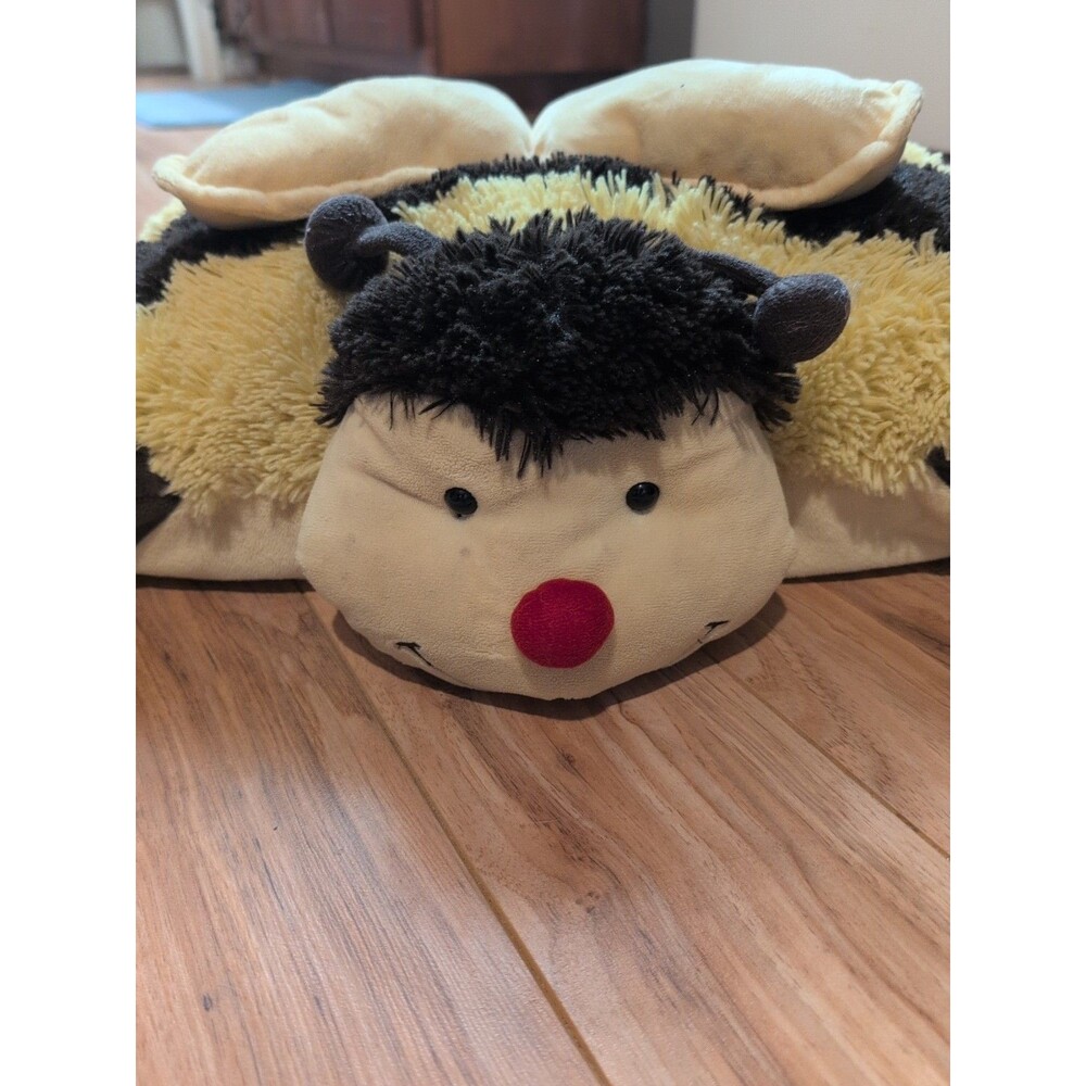 Pillow Pets Pee Wee Bumble Bee Plush 12” Yellow 2010 Laundered VGC